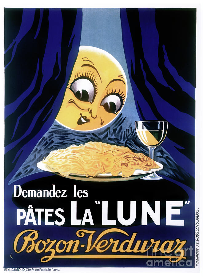 Vintage Pasta Poster Advertising Painting