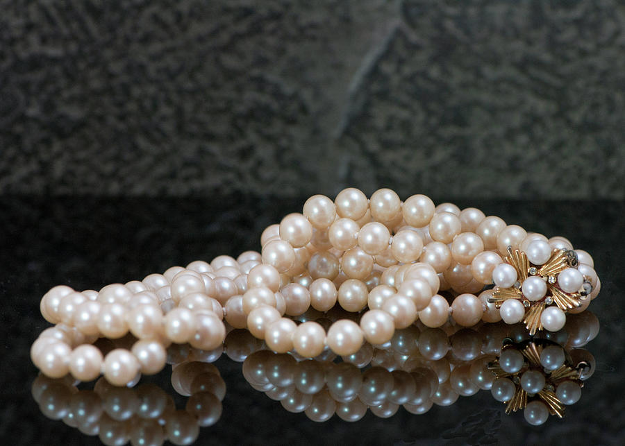 Vintage Pearls Photograph by Cordia Murphy