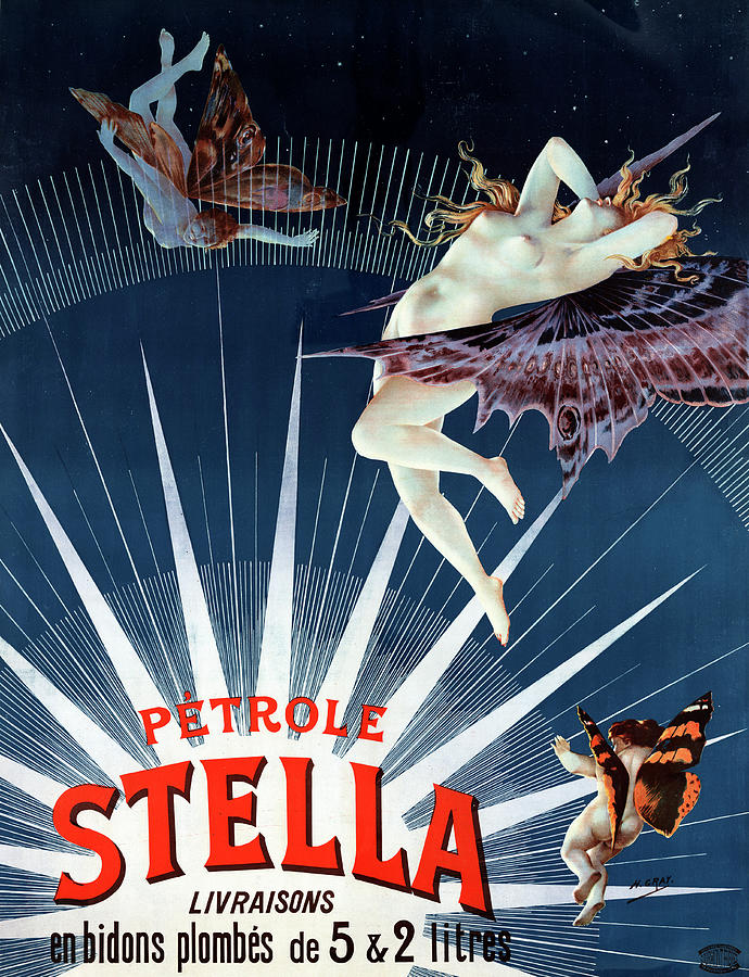 Vintage Petrole Stella Poster Photograph by Graphicaartis