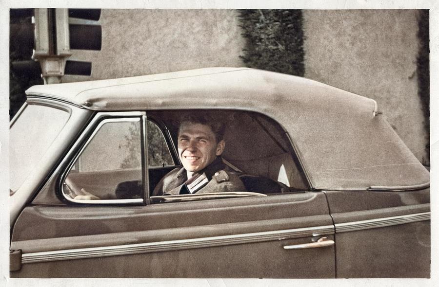 Vintage Photo - Ronald Reagan - 024 Colorized By Ahmet Asar Painting