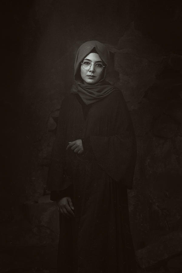 Vintage Photograph - Vintage Portrait by Amer Dababneh