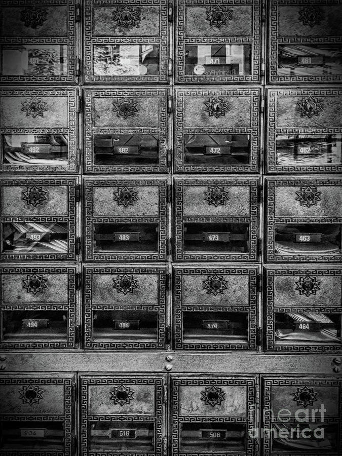 Vintage Post Office Box Photograph