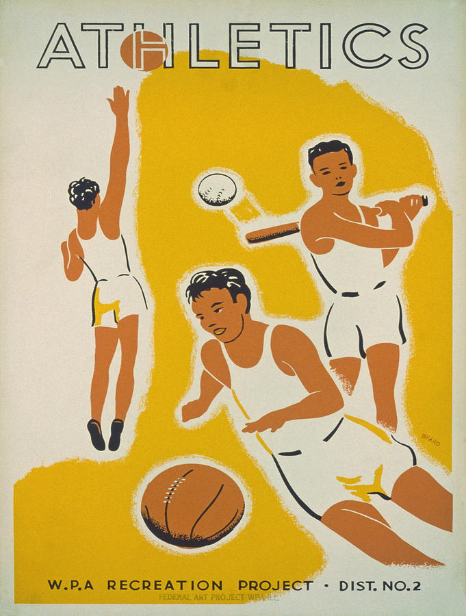 Vintage poster - Athletics Painting by Vintage Images