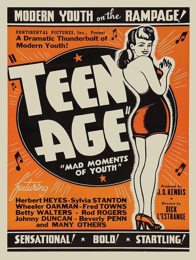 Rampage Movie Painting - Vintage poster - Teen Age by Vintage Images