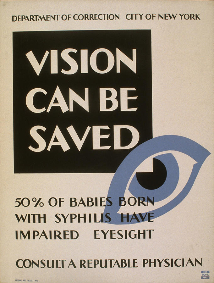 Vintage poster - Vision Can Be Saved Painting by Vintage Images | Fine ...