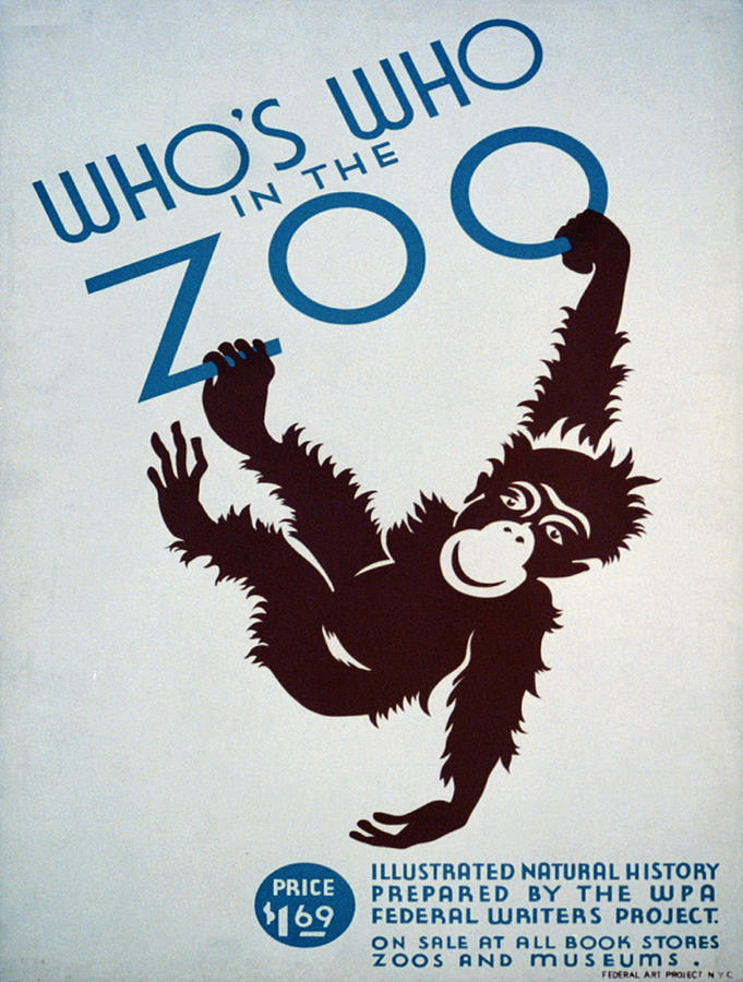Cool Painting - Vintage poster - Whos Who in the Zoo by Vintage Images