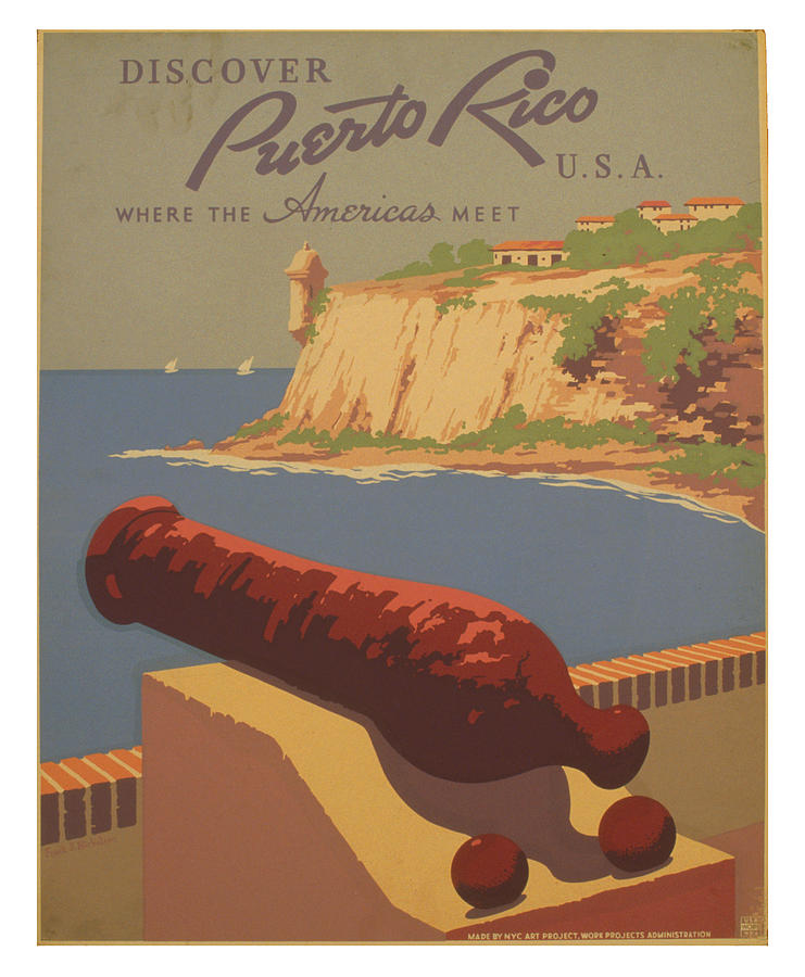 Vintage Photograph - Vintage Puerto Rico Travel Poster 2 by Ricky Barnard