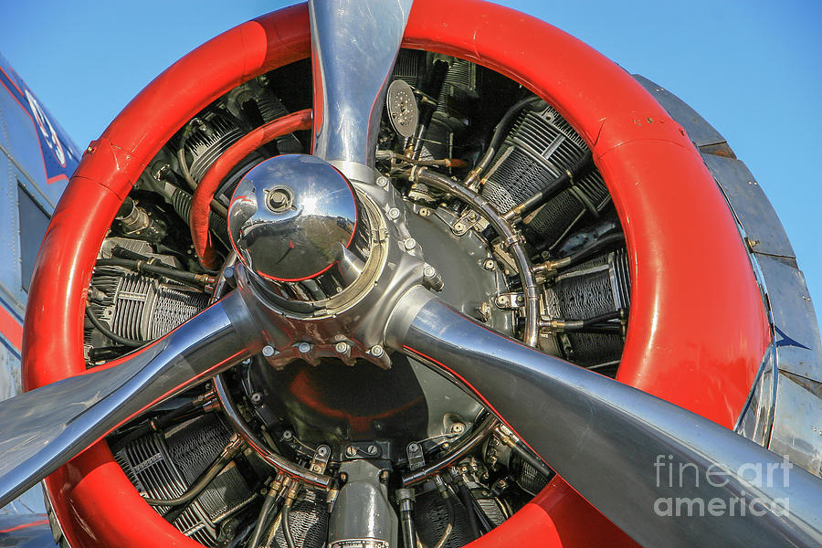 Vintage Radial Engine Photograph by Tom Claud