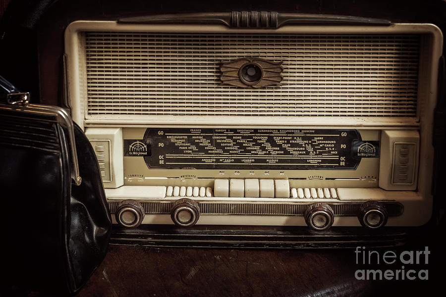 Vintage radio Photograph by Delphimages Photo Creations