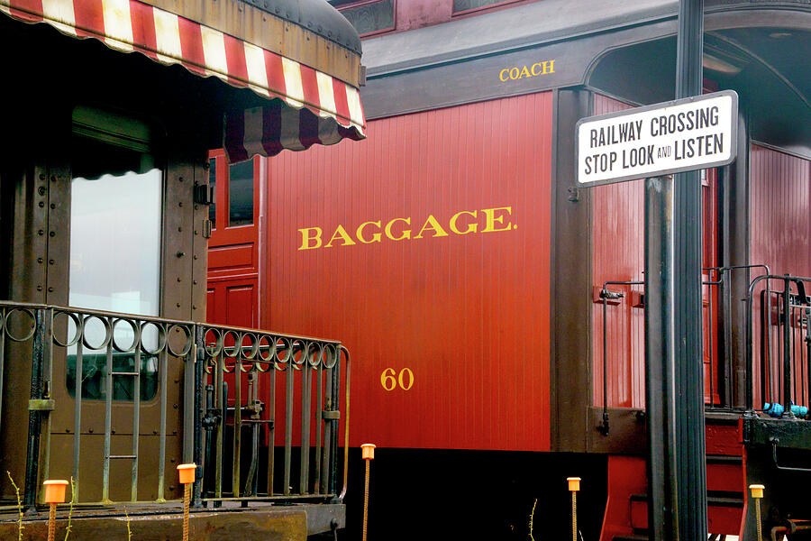Vintage Railroad Baggage Car Photograph by Paul W Faust - Impressions of Light