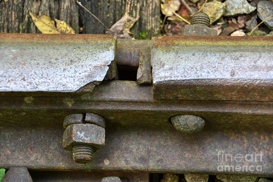 Vintage Railroad Track 3 Photograph by Phil Perkins