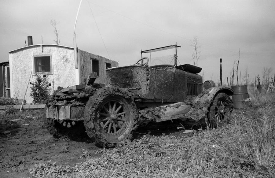 Vintage Rat Rod Mudder - Minnesota 1939 Photograph by War Is Hell Store