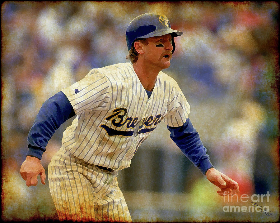 Vintage Robin Yount Art Photograph by Billy Knight