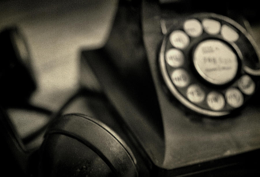 Vintage Rotary Telephone Photograph by Copyright By June Marie Sobrito