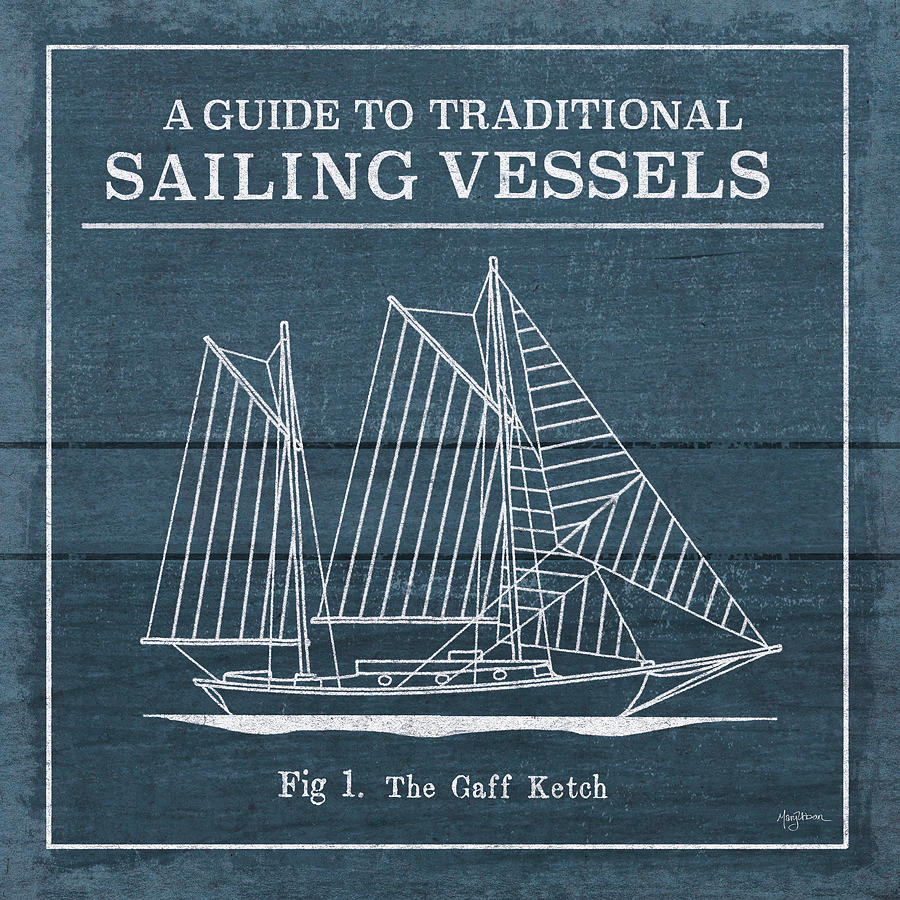 Boat Painting - Vintage Sailing Knots Xi by Mary Urban