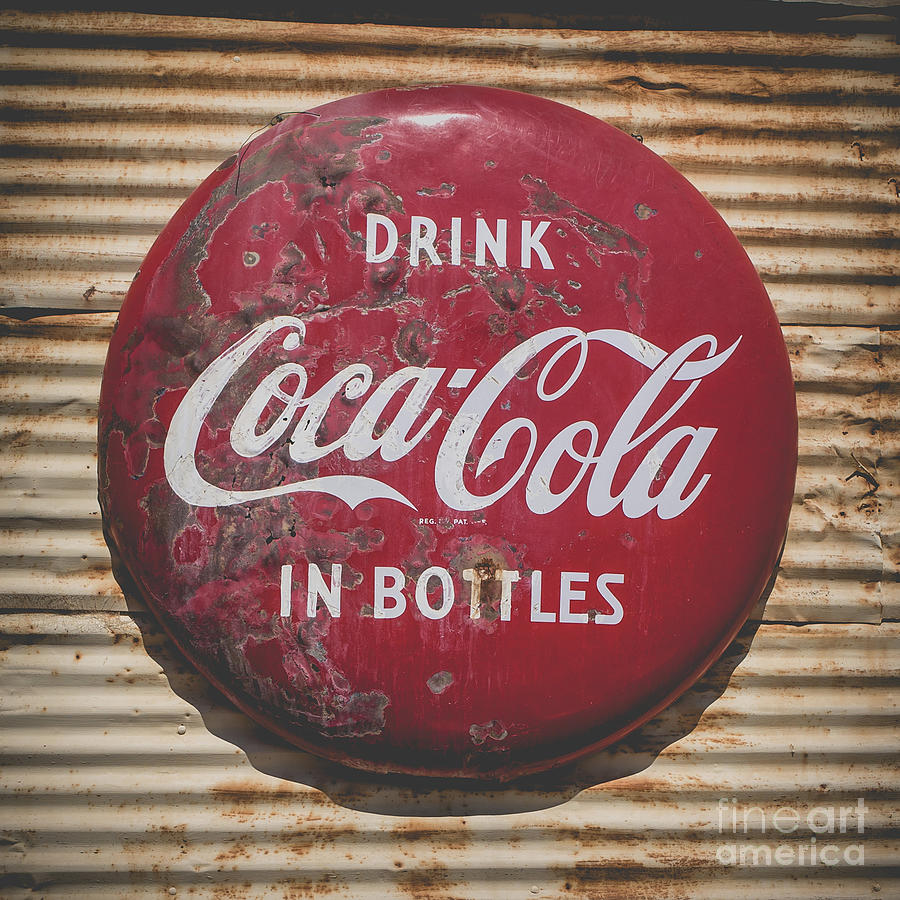 Vintage Photograph - Vintage Soft Drink Sign by Edward Fielding