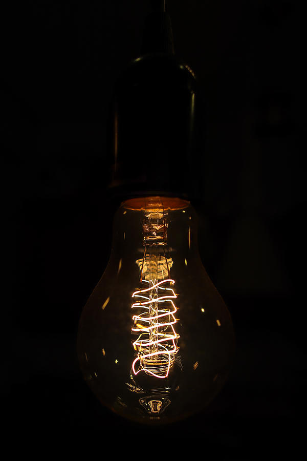 Vintage Spiral Bulb Photograph by Luca Meli - Fine Art America