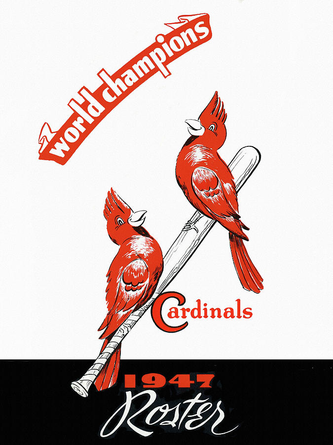 Vintage St. Louis Cardinals 1947 Roster Print Painting by Big 88