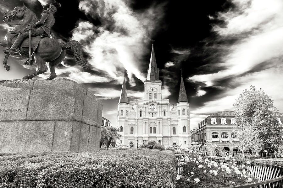 Vintage St. Louis Cathedral New Orlean Photograph by John Rizzuto