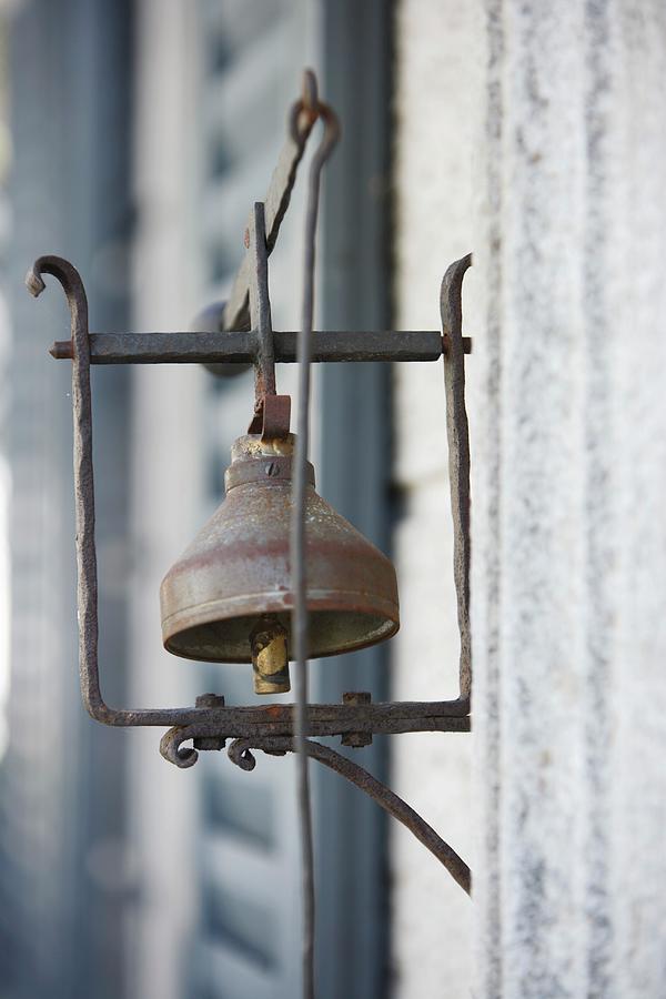 Vintage-style Wrought Iron Door Bell Photograph by Christoph Dpper