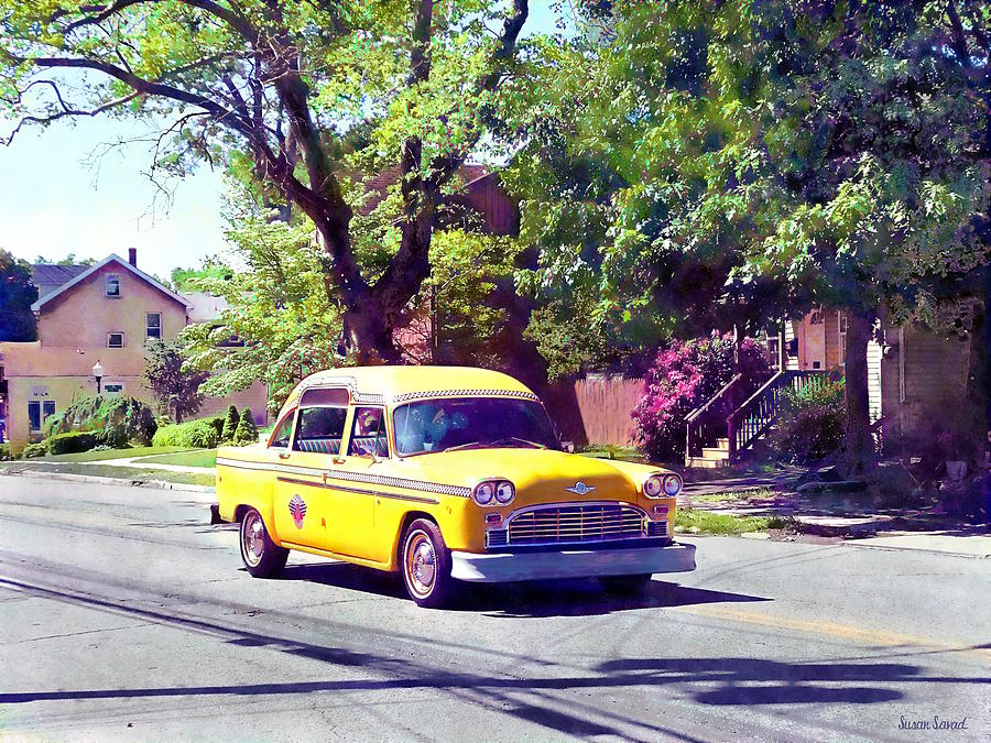 Vintage Taxi Photograph by Susan Savad