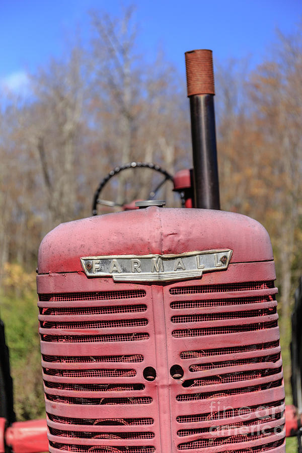 Vintage Tractor Farmall Springfield New Hampshire Photograph by Edward Fielding