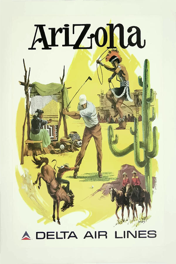 Vintage Travel Poster Arizona 2 Mixed Media by Movie Poster Prints