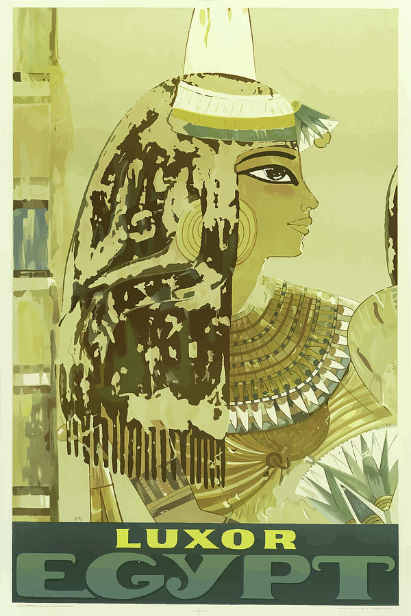Vintage Travel Poster Luxor Egypt Mixed Media by Movie Poster Prints