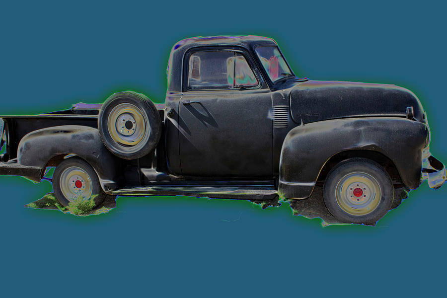 Vintage Truck digital art  Photograph by Cathy Anderson