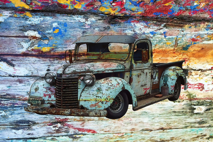 Vintage Digital Art - Vintage Truck by Tim Palmer