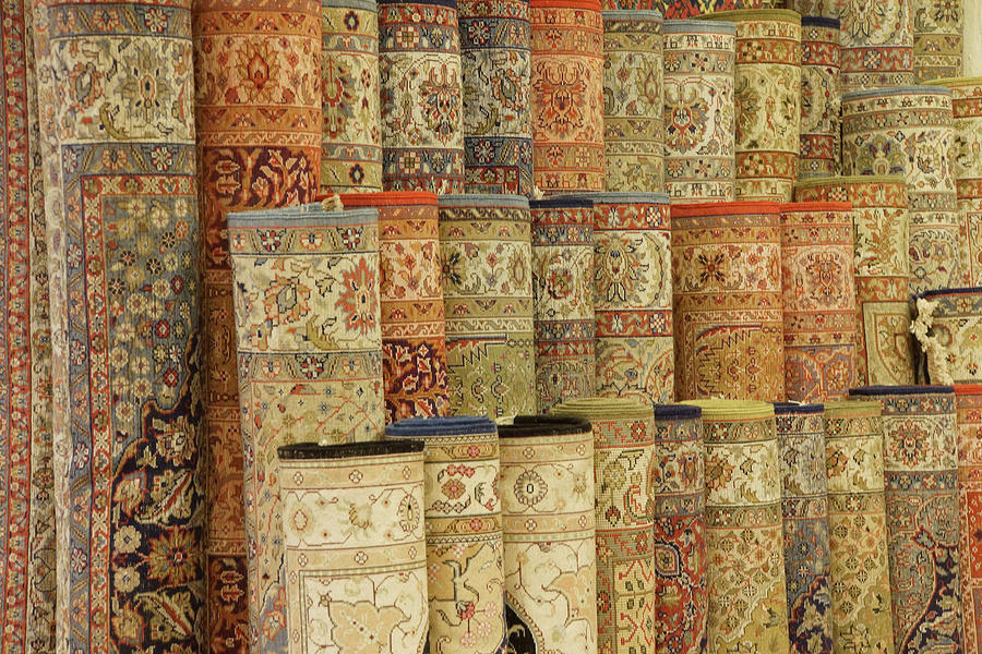 Vintage Turkish oriental carpets Photograph by Steve Estvanik