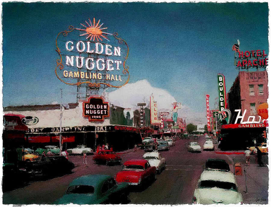 Vintage Vegas Mixed Media by Jas Stem | Fine Art America