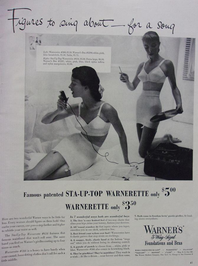 Vintage Warners Underwear Advertisement Photograph by Mary Beth