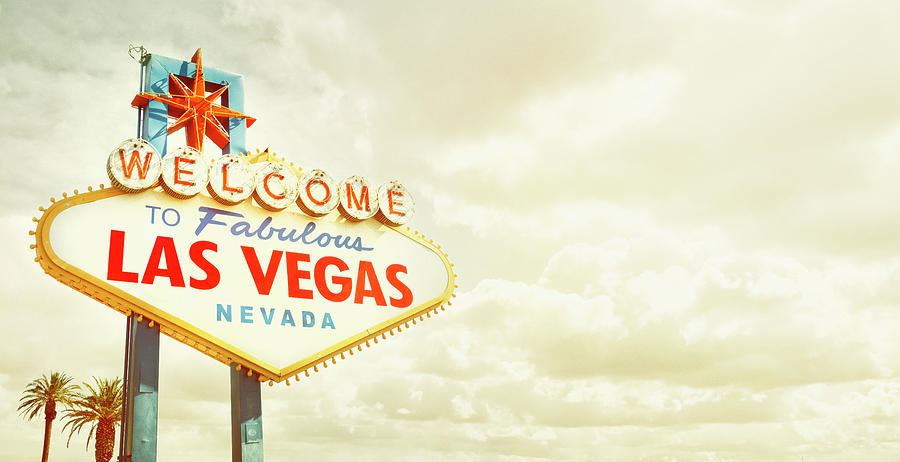 Vintage Welcome To Fabulous Las Vegas Photograph by Powerofforever Vintage Welcome To Fabulous Las Vegas Photograph by Powerofforever