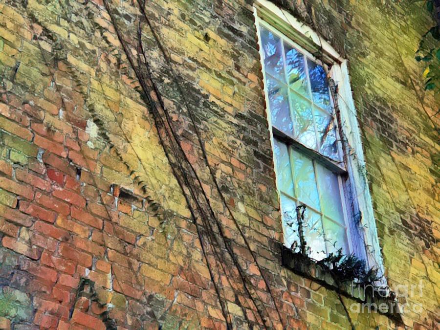Vintage Window Brick Building  Photograph by Carol Riddle