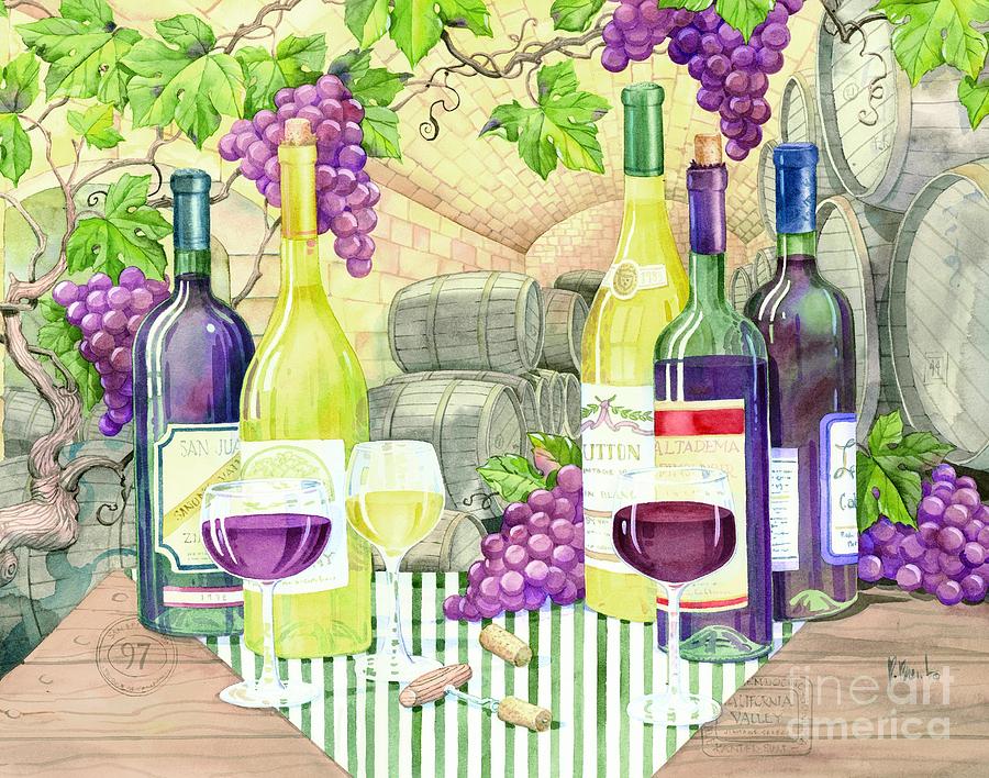 Wine Painting - Vintage Wine II by Paul Brent