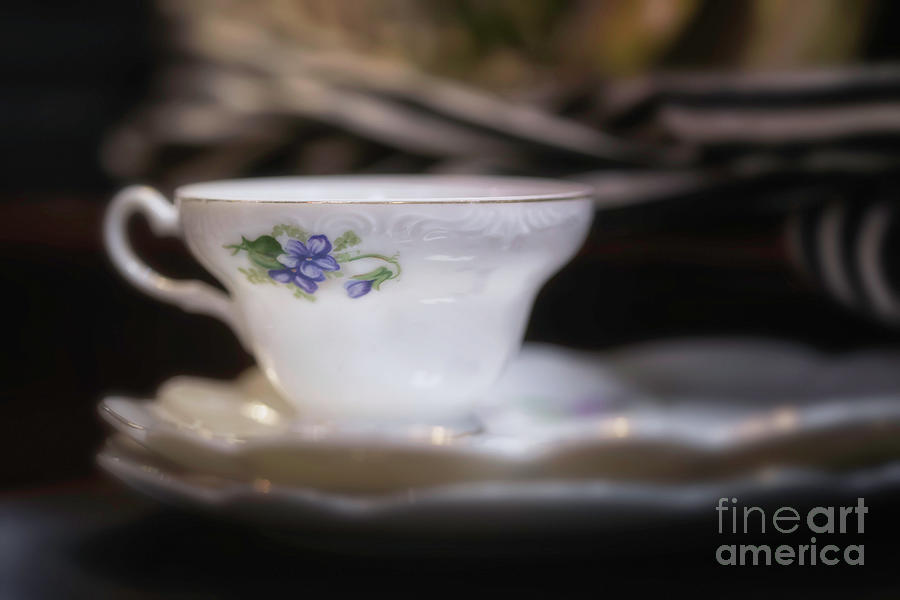 Tea Photograph - Viola by Natural Abstract Photography