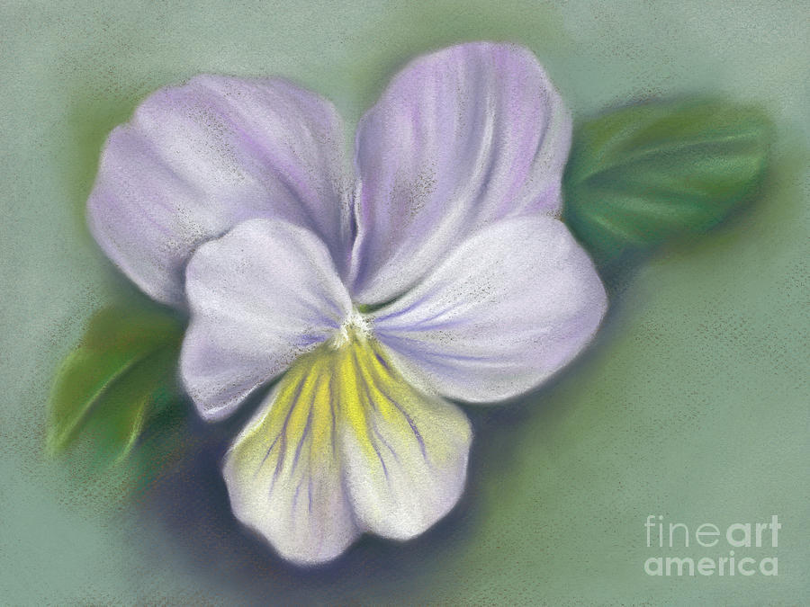 Viola Purple and Yellow Painting by MM Anderson