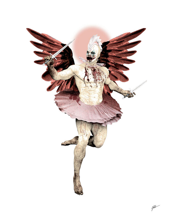 Halloween Digital Art - Violent angel by Joaquin Abella