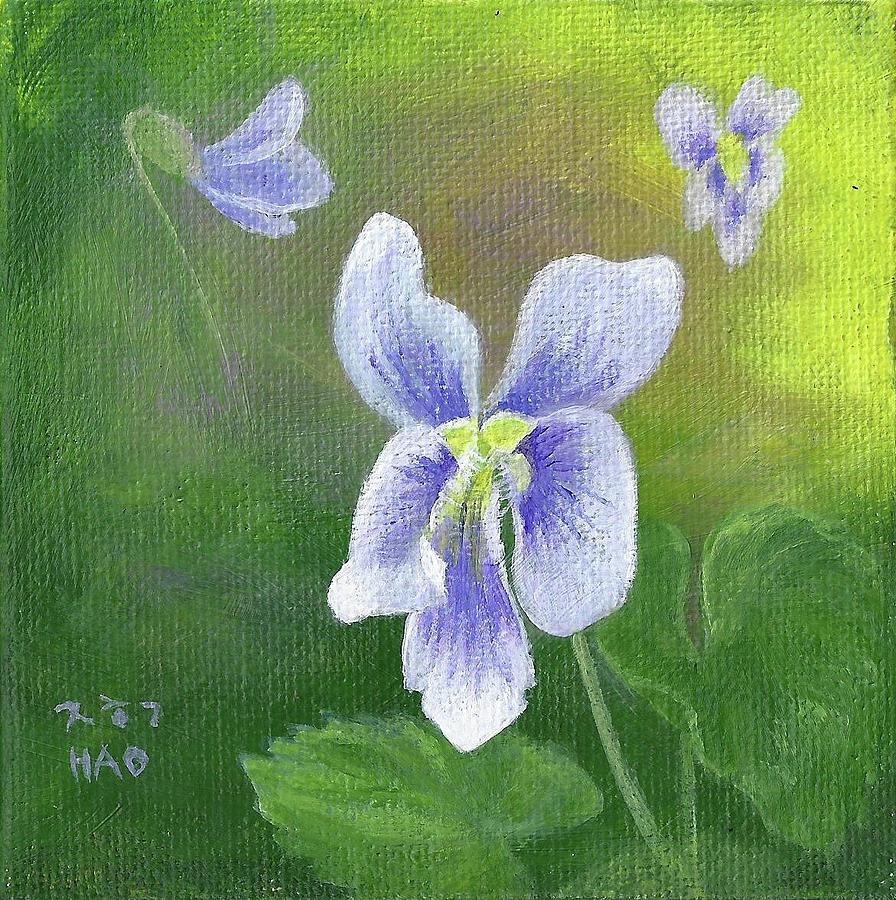 Violet Painting by Helian Cornwell
