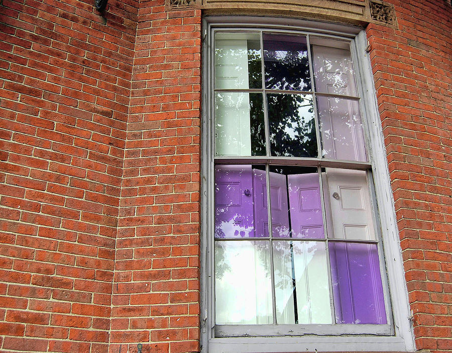 Boston Photograph - Violet Panes by JAMART Photography