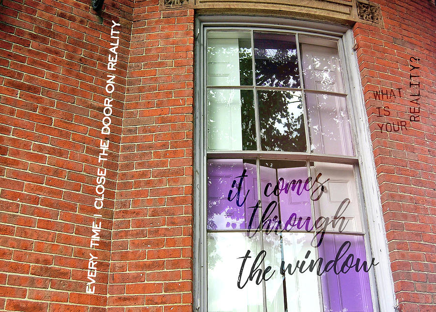 Boston Photograph - VIOLET PANES quote by JAMART Photography