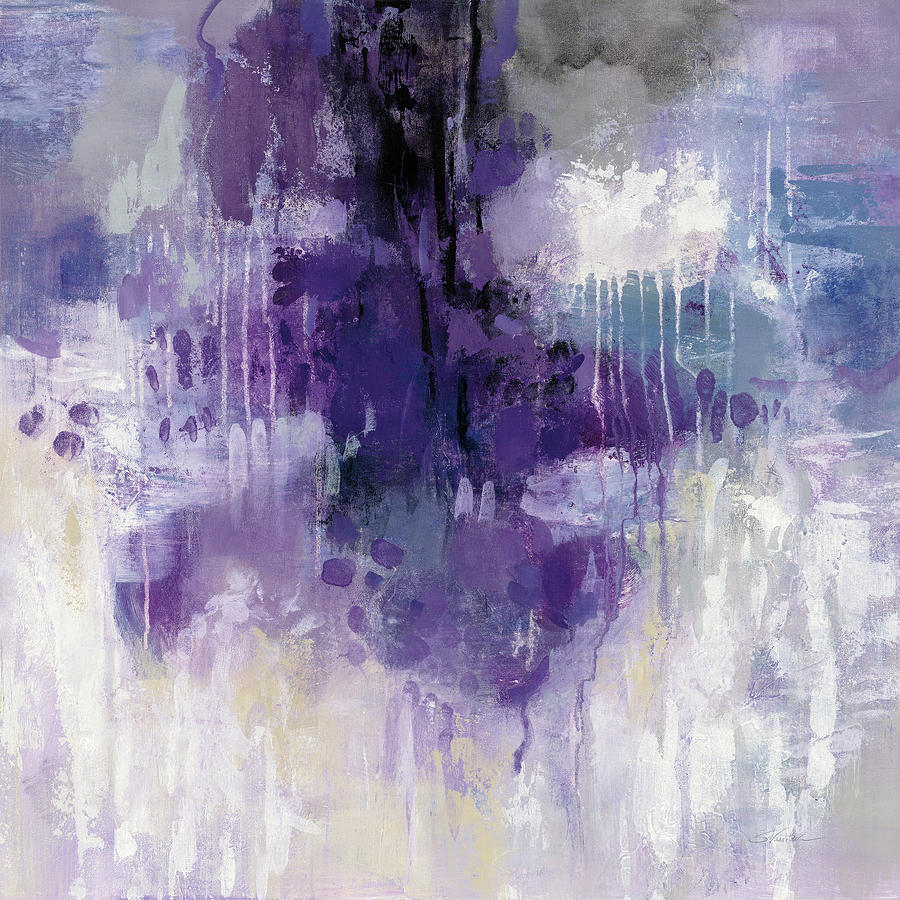 Violet Rain Painting by Silvia Vassileva - Fine Art America