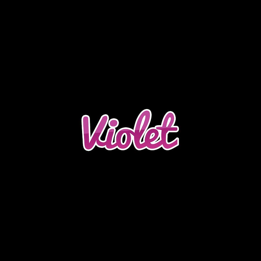 Violet #Violet Digital Art by TintoDesigns