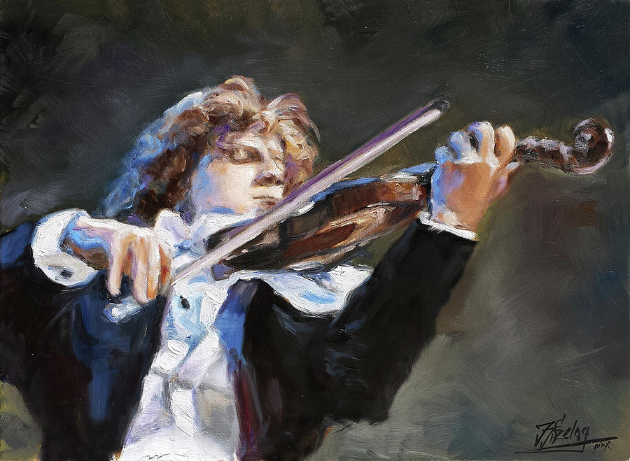 Violin 1 Painting by Irek Szelag