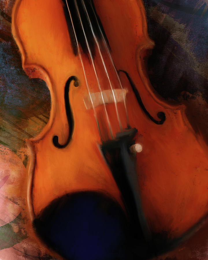 Violin Painting by Dan Meneely | Fine Art America