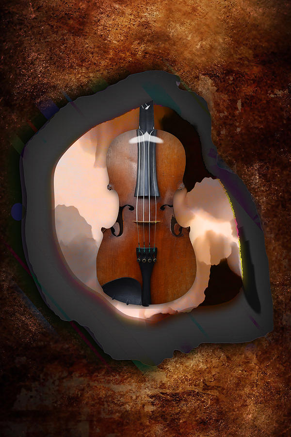 Violin Dreaming Mixed Media