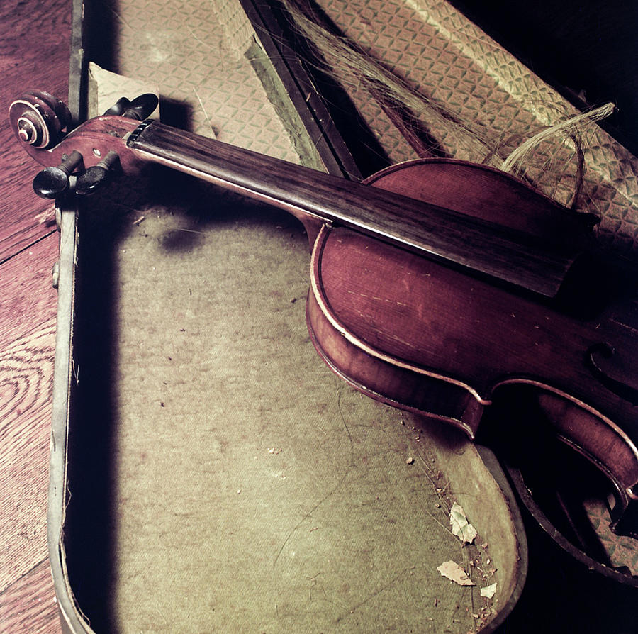 Violin On Case Photograph by Amy Morgenweck Photography