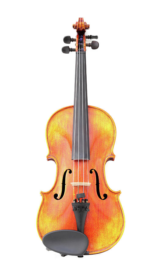Violin On White Photograph by Marceltb