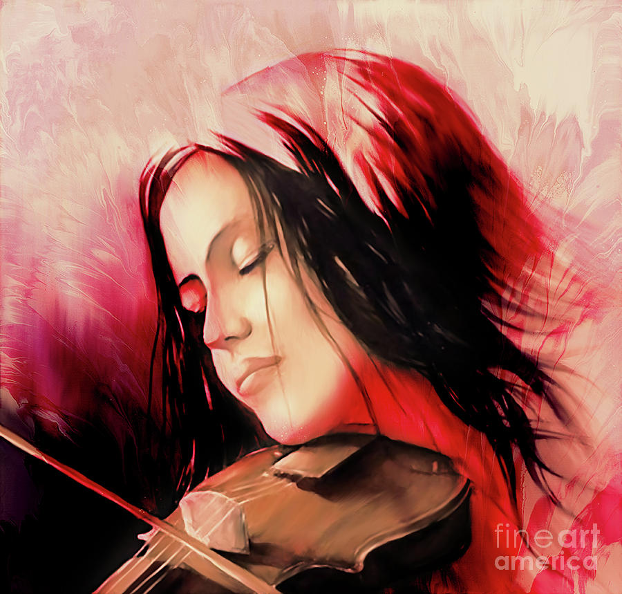 Violin PLayer bb56 Painting by Gull G